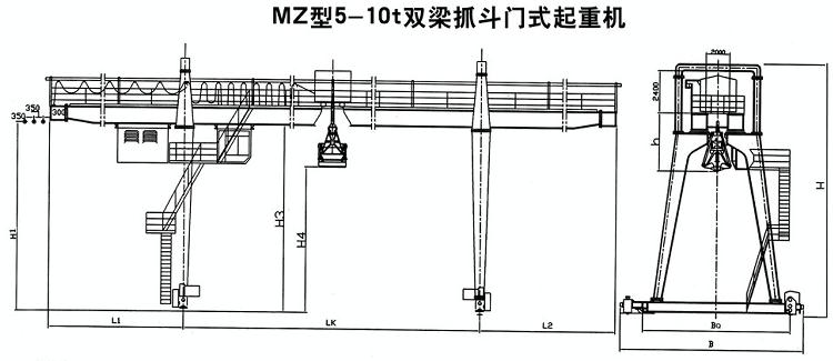 吊鉤雙梁橋式蜜桃久久无码機結構圖