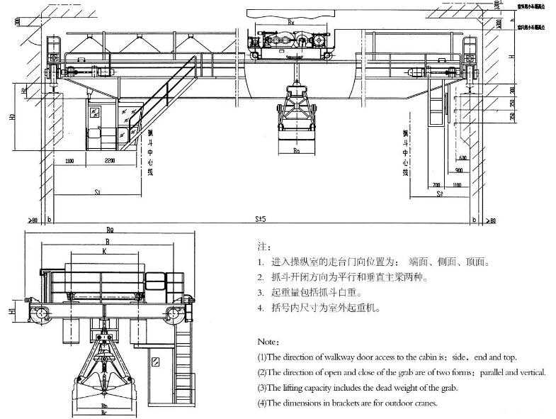 雙梁抓鬥橋式蜜桃久久无码機結構圖